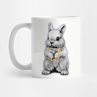 Monochrome Rich Rabbit Mug